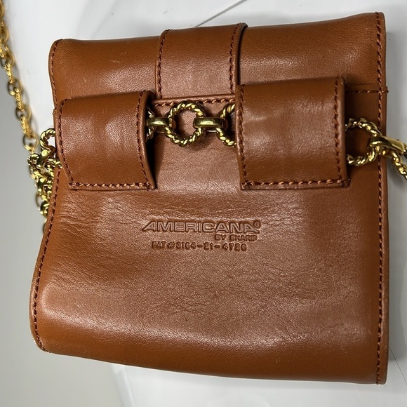 Americana by Sharif Leather Large Link Chain Belt Crossbody Bag - Picture 9 of 15